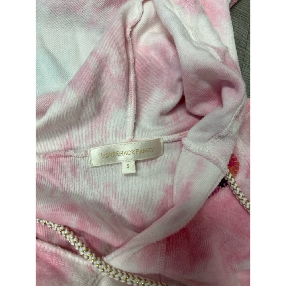 LOVESHACKFANCY Pink Tie-Dye Hoodie Terry Kirby Santinella Joggers Pants Set S/M - Picture 4 of 4